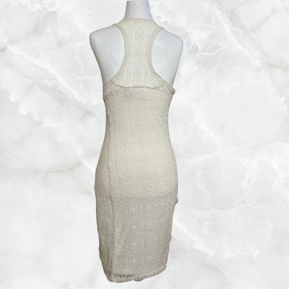 Abercrombie Off White Stretch Lace Mini Dress - Picture 2 of 5